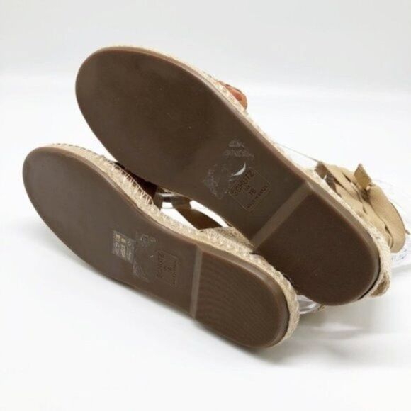 SCHUTZ Suede Lace Up Embroidered Espadrille Flats - Picture 7 of 7